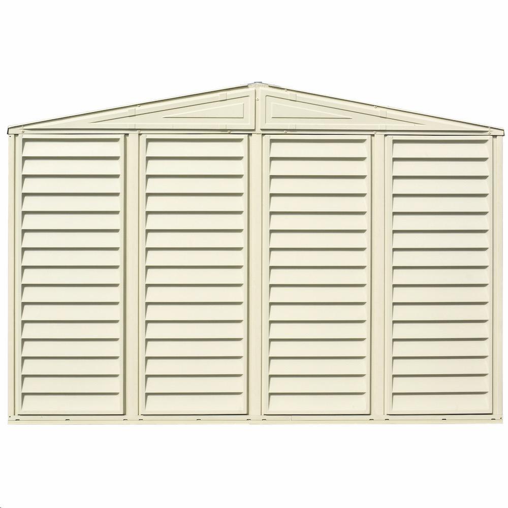 Duramax sheds DuraMax 10.5ft x 5ft Woodbridge Vinyl Shed with Foundation Kit