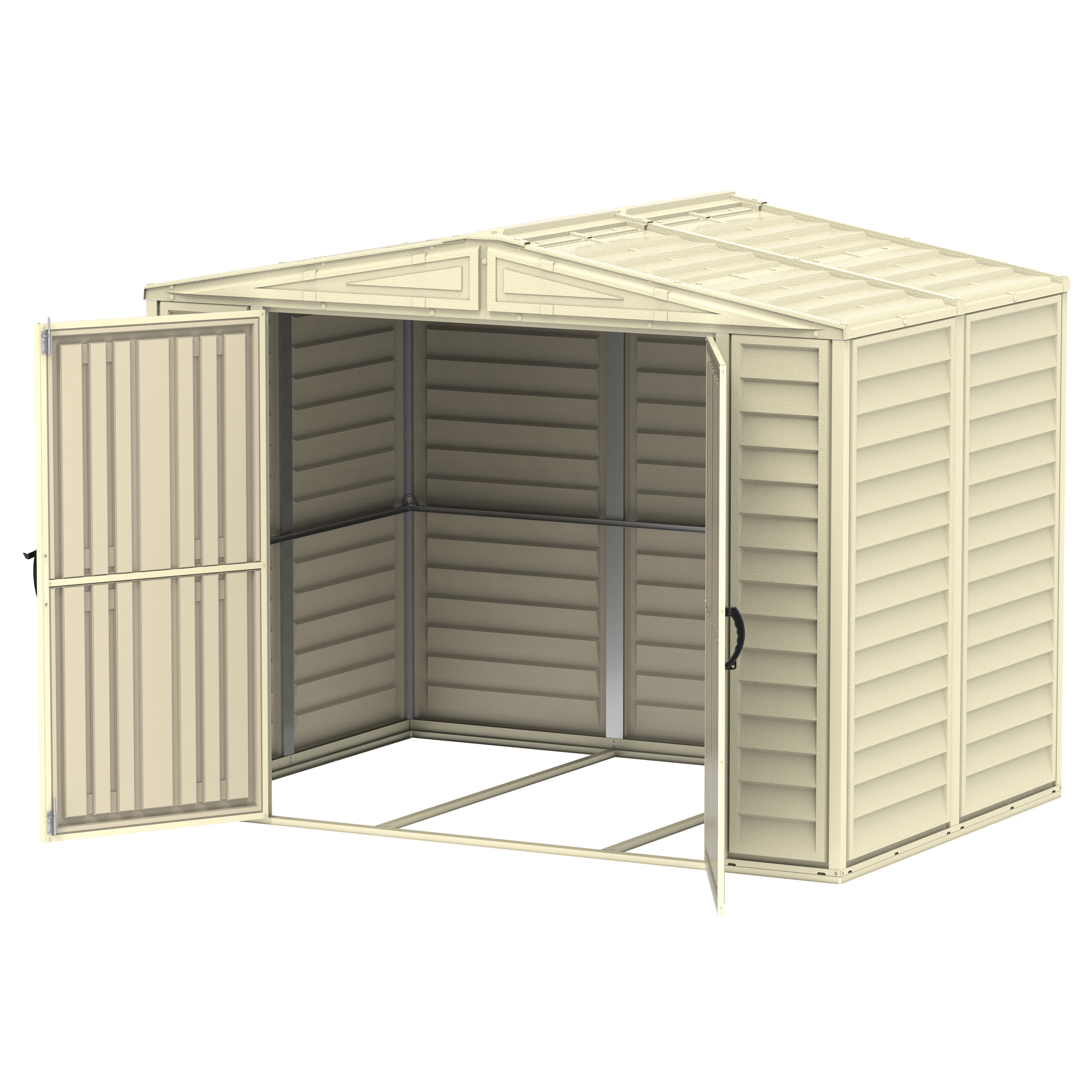 Duramax sheds Duramax 8ft x 5.5ft Duramate Vinyl Shed with Foundation