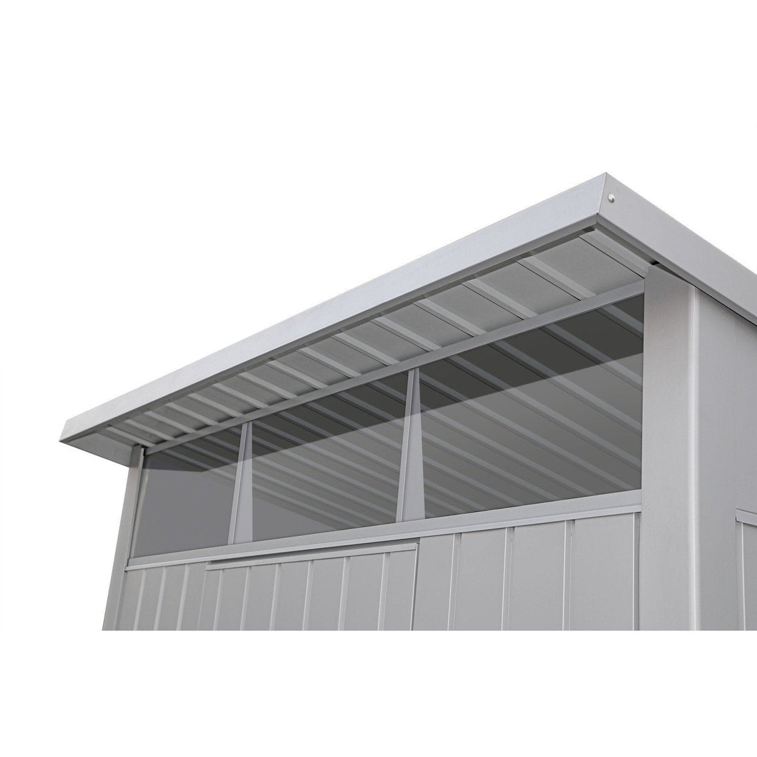 Duramax sheds Duramax 8ft x 6ft Palladium Premier Metal Shed Light Gray