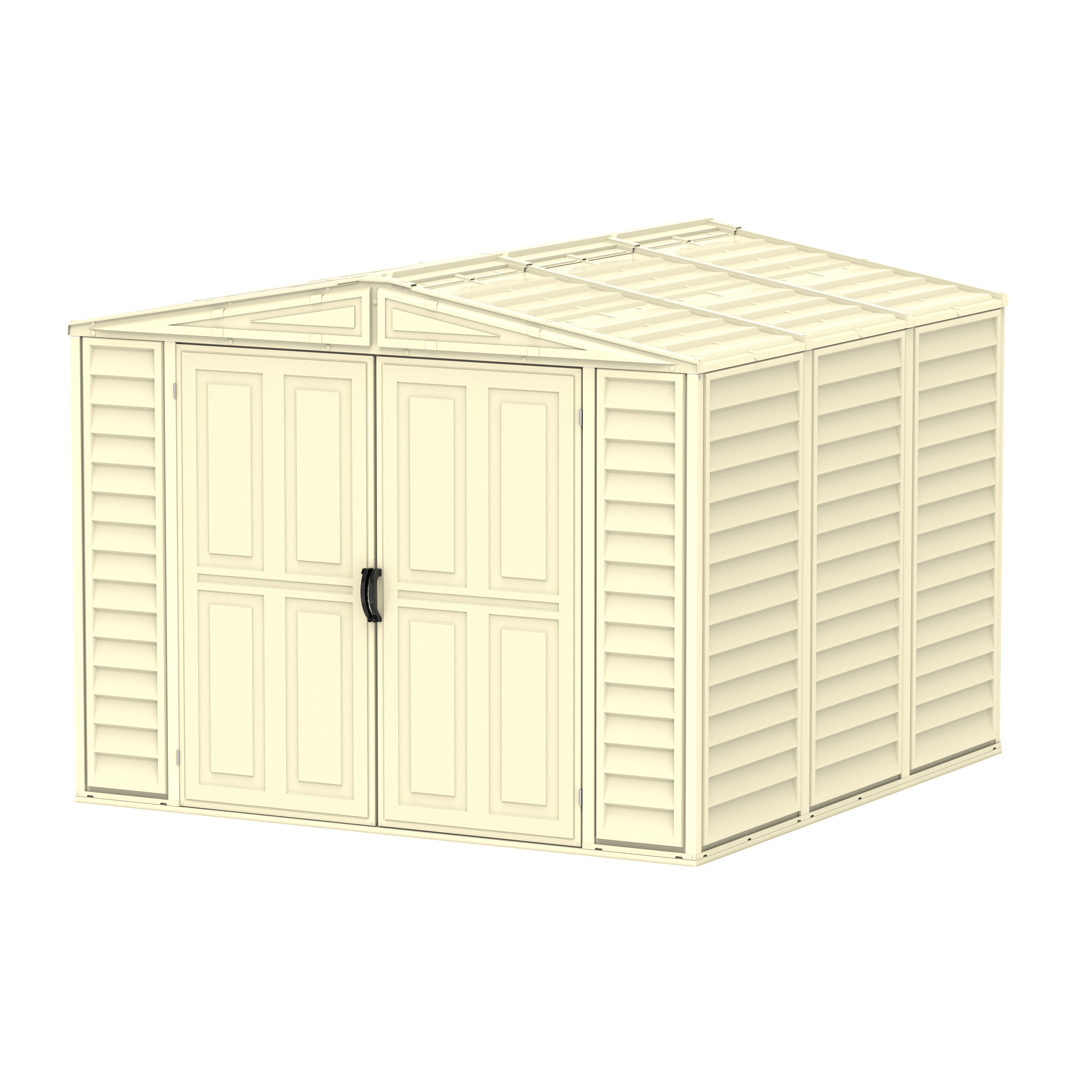 Duramax sheds Duramax 8ft x 8ft Duramate Vinyl Shed with Foundation Kit