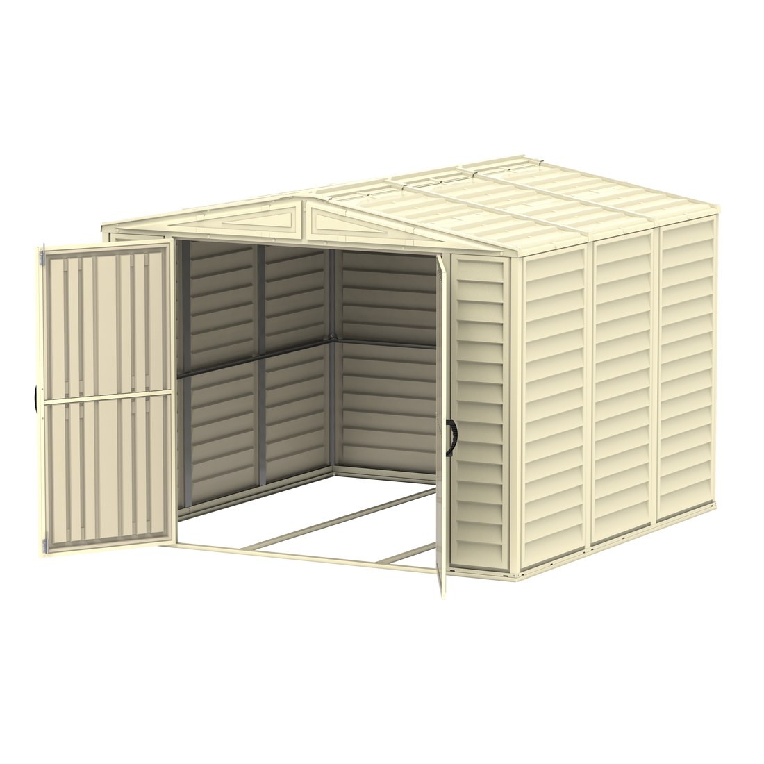 Duramax sheds Duramax 8ft x 8ft Duramate Vinyl Shed with Foundation Kit