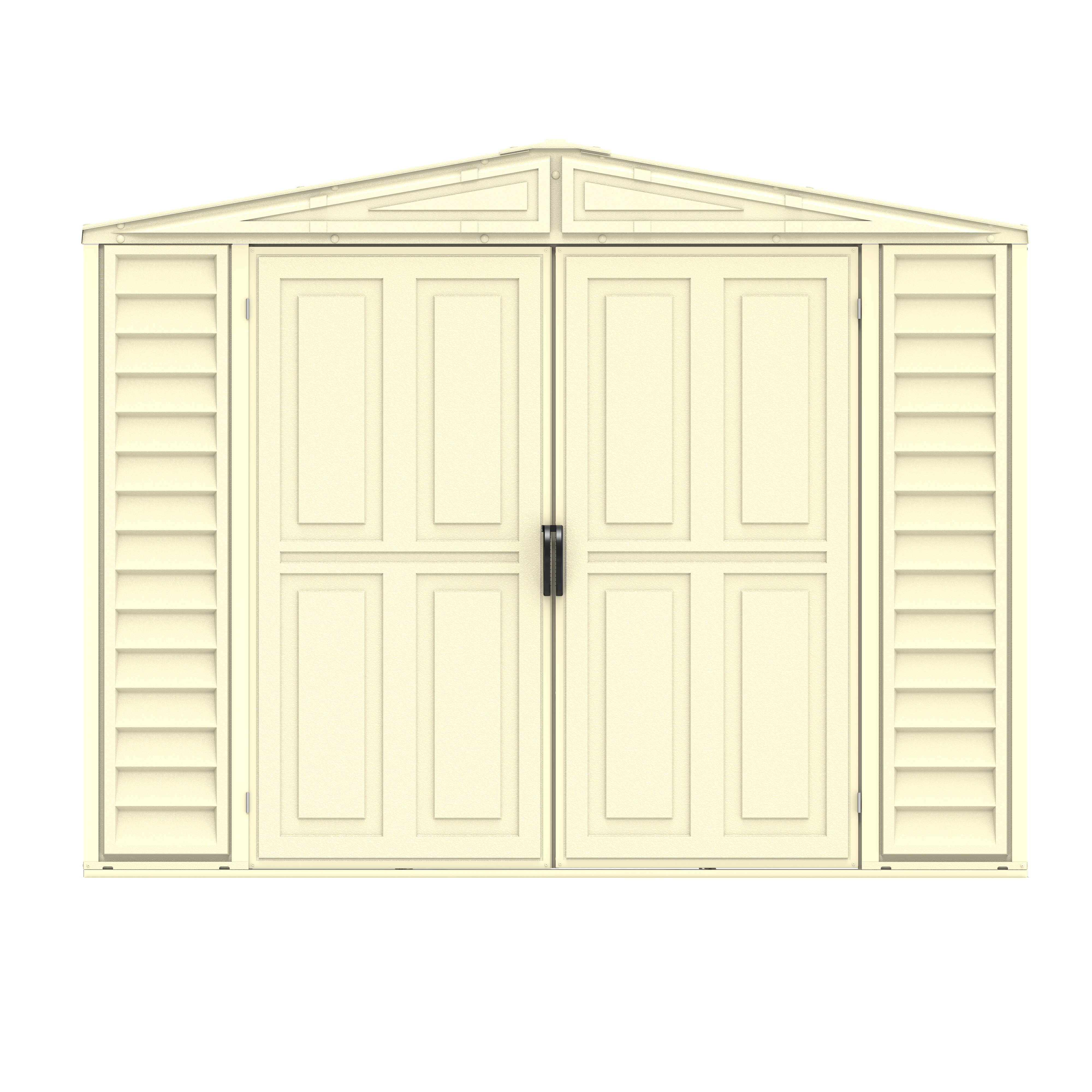 Duramax sheds Duramax 8ft x 8ft Duramate Vinyl Shed with Foundation Kit