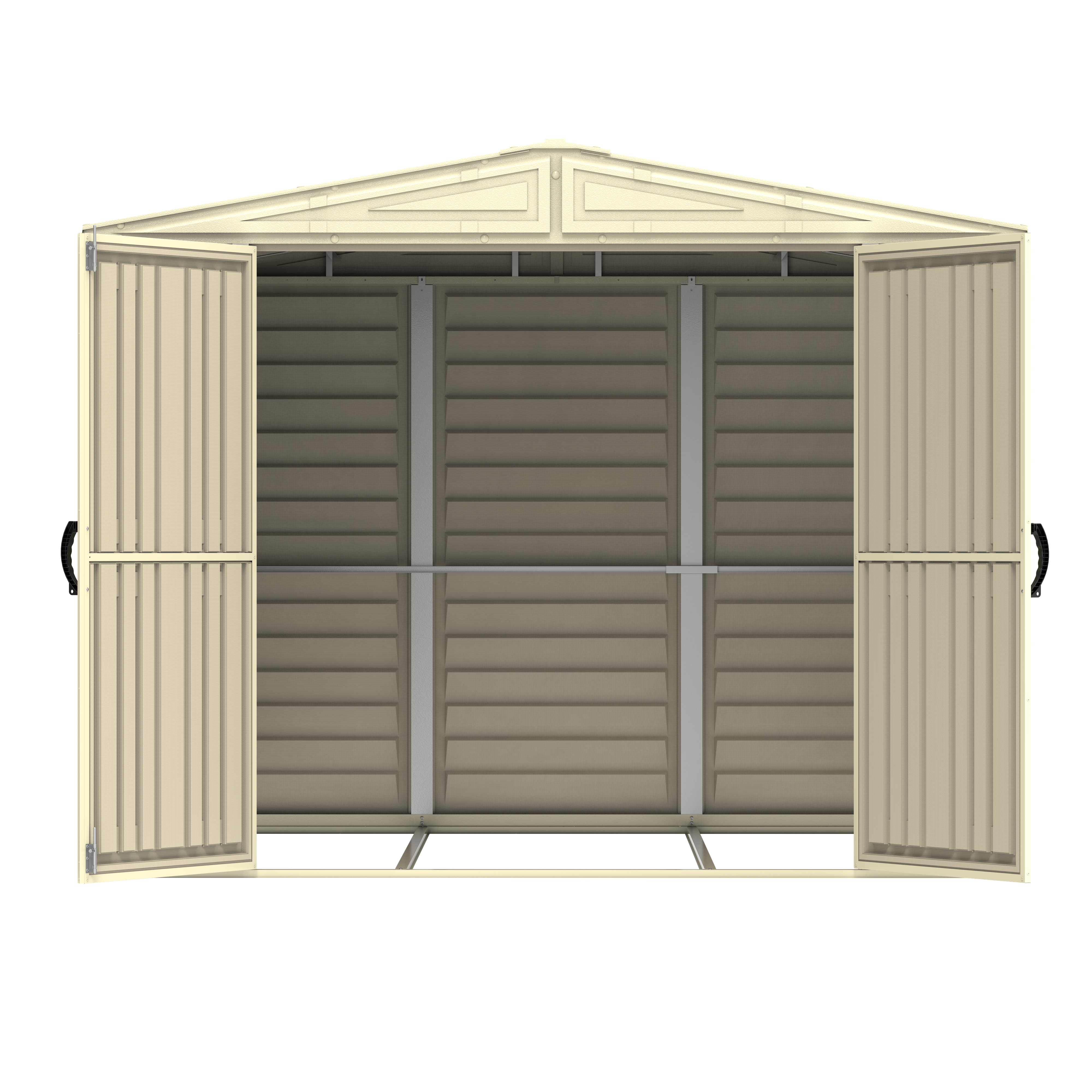 Duramax sheds Duramax 8ft x 8ft Duramate Vinyl Shed with Foundation Kit