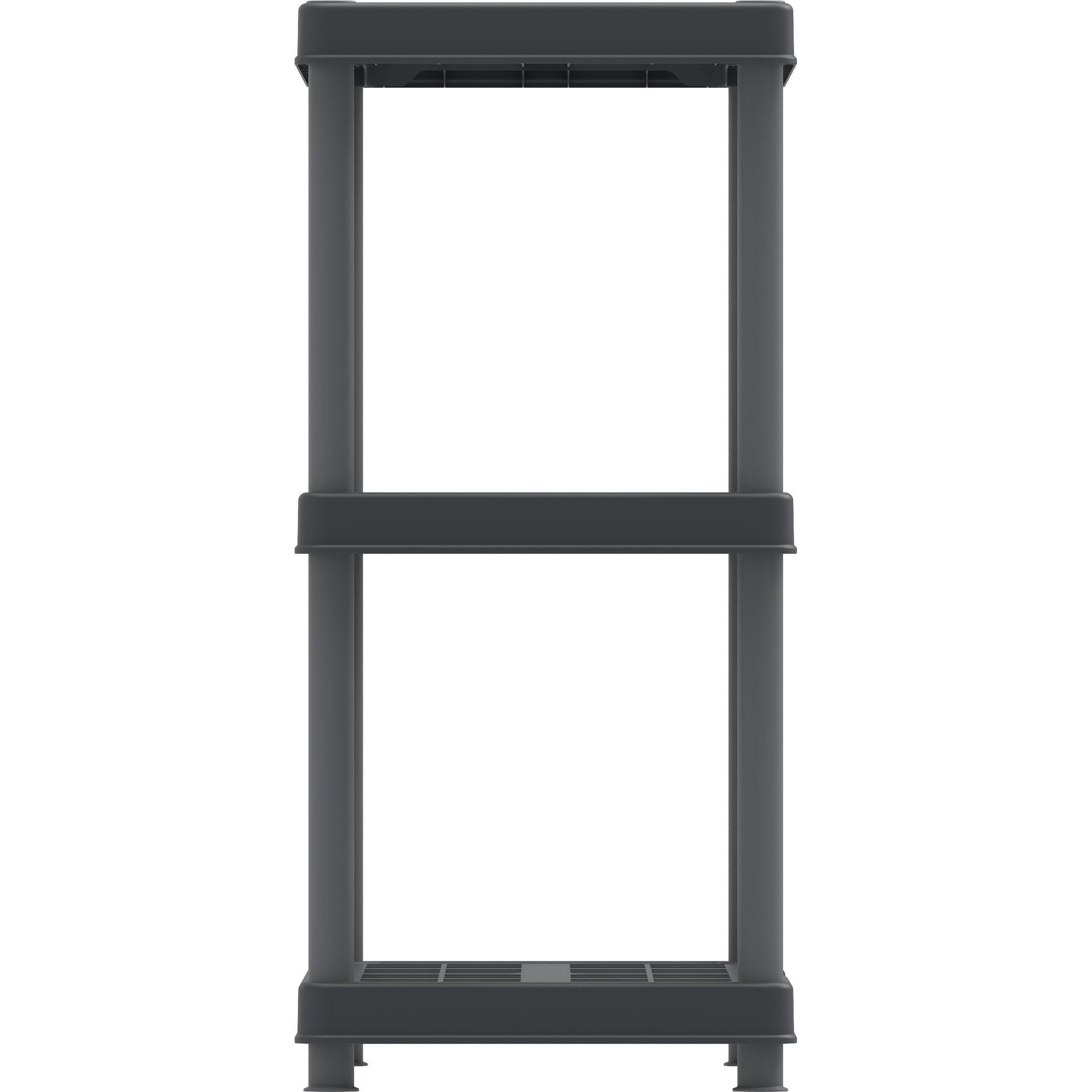 Duramax Shelving Racks Duramax Plastic Heavy Duty Multipurpose Freestanding 3 Tier Shelving Unit