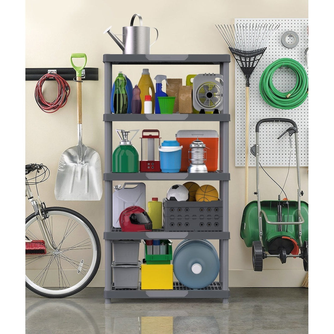 Duramax Shelving Racks Duramax Plastic Heavy Duty Multipurpose Freestanding Duramax 5 Tier Shelving Rack