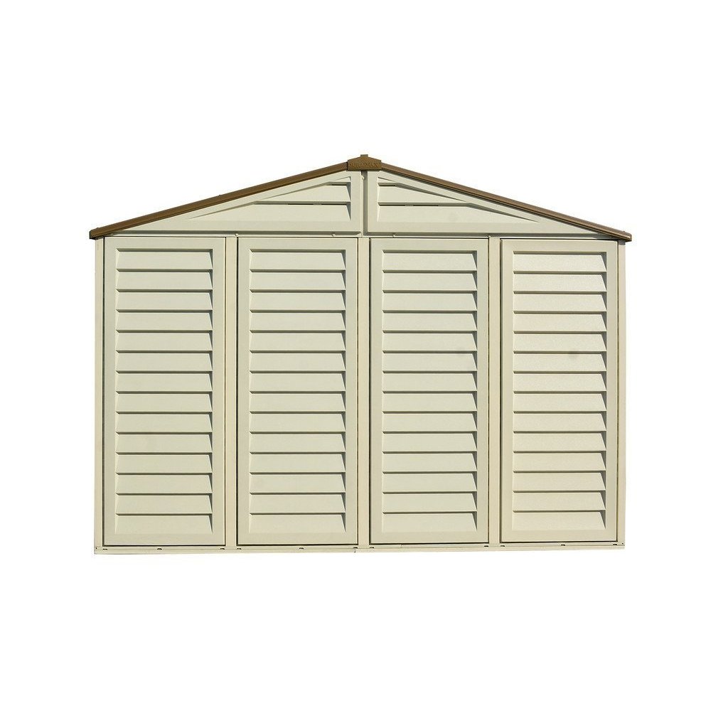 Duramax Vinyl Sheds DuraMax 10.5 ft x 8ft Woodbridge Plus Shed w/ Foundation Kit & Window