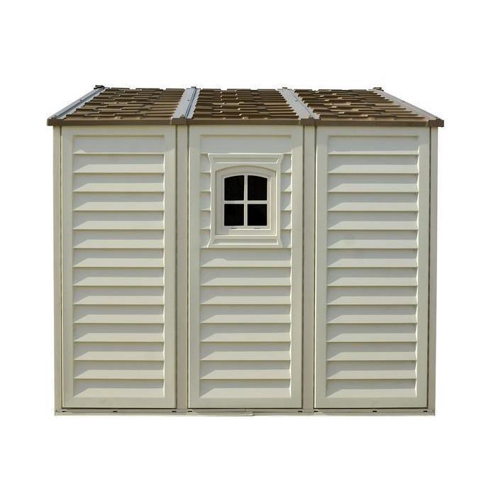 Duramax Vinyl Sheds DuraMax 10.5 ft x 8ft Woodbridge Plus Shed w/ Foundation Kit & Window