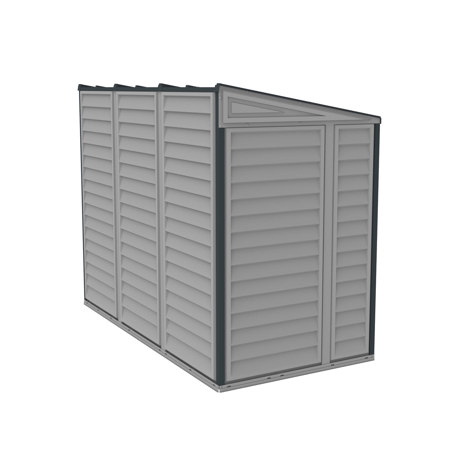 Duramax Vinyl Sheds Duramax 4ft x 8ft Sidemate PLUS Vinyl Resin Outdoor Storage Shed  With Foundation Kit
