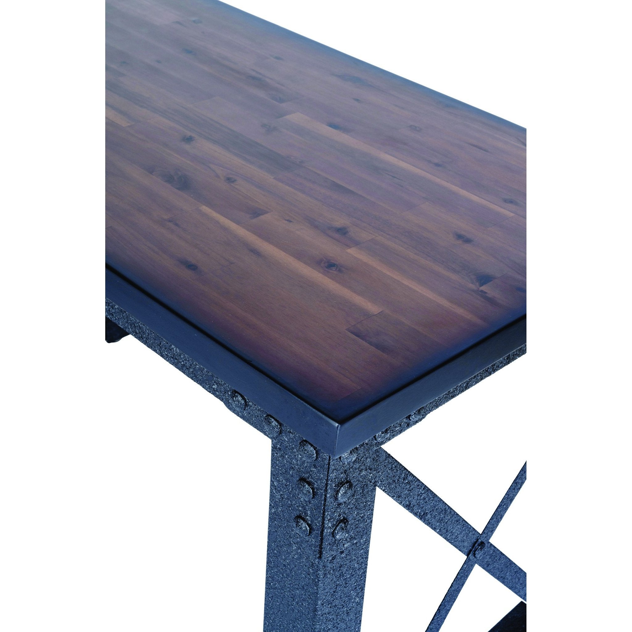 Duramax Work Desk Duramax Weston 72" Industrial Metal & Wood Desk with Shelves