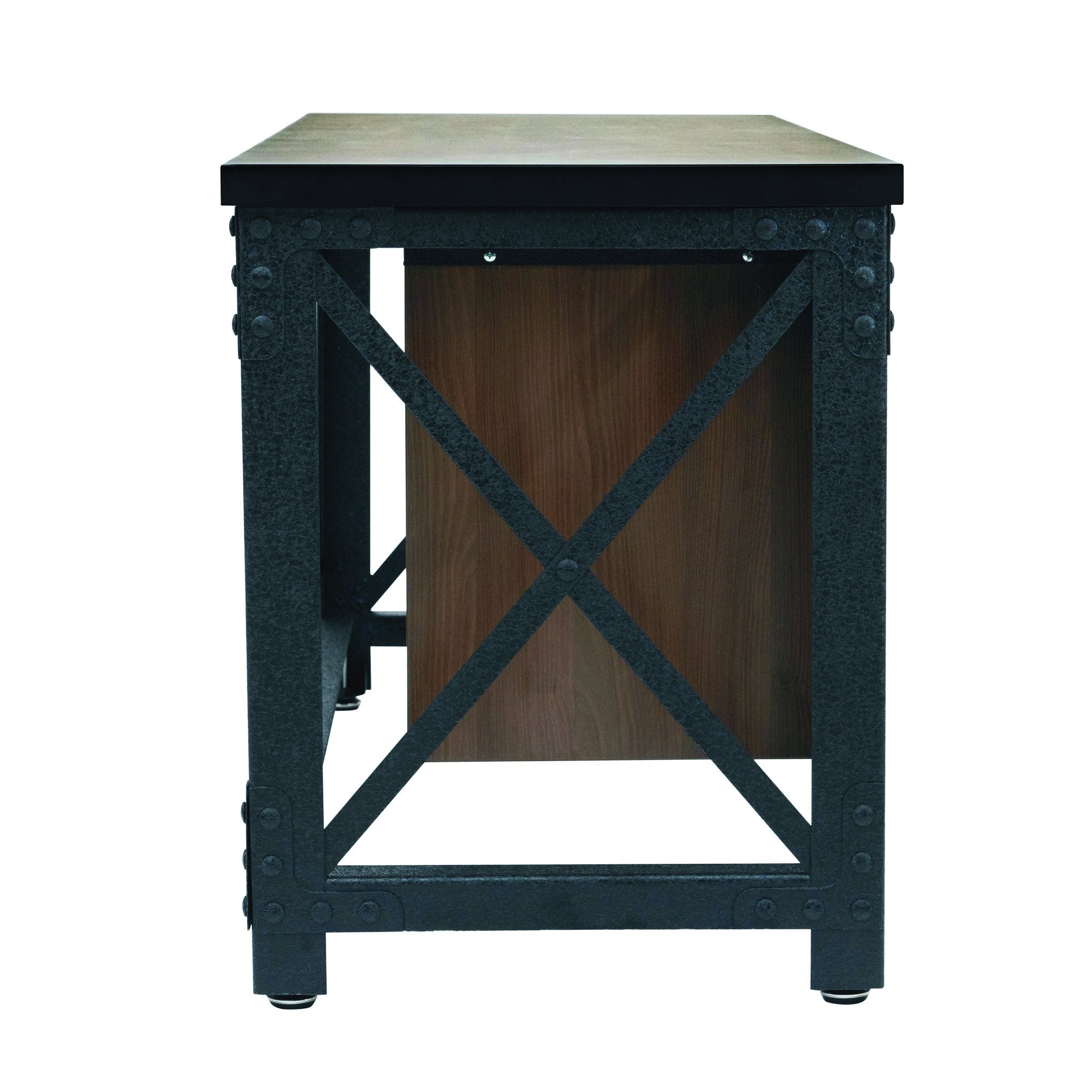 Duramax Work Desks Duramax Jackson 62" Industrial Metal & Wood Desk with Drawers