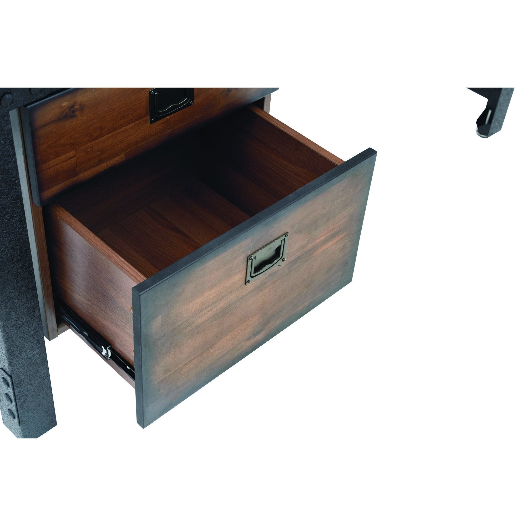 Duramax Work Desks Duramax Jackson 62" Industrial Metal & Wood Desk with Drawers