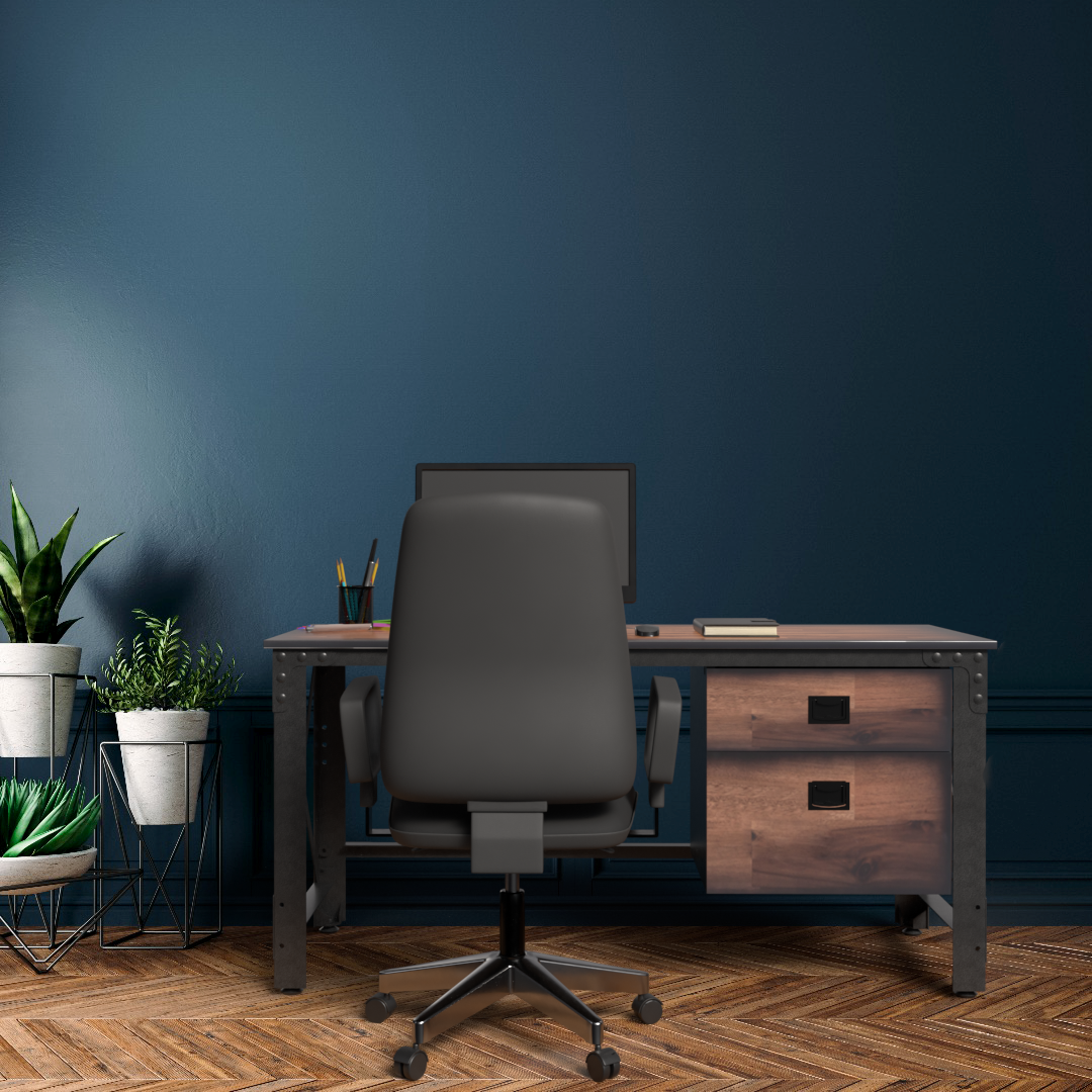 Duramax Work Desks Duramax Jackson 62" Industrial Metal & Wood Desk with Drawers