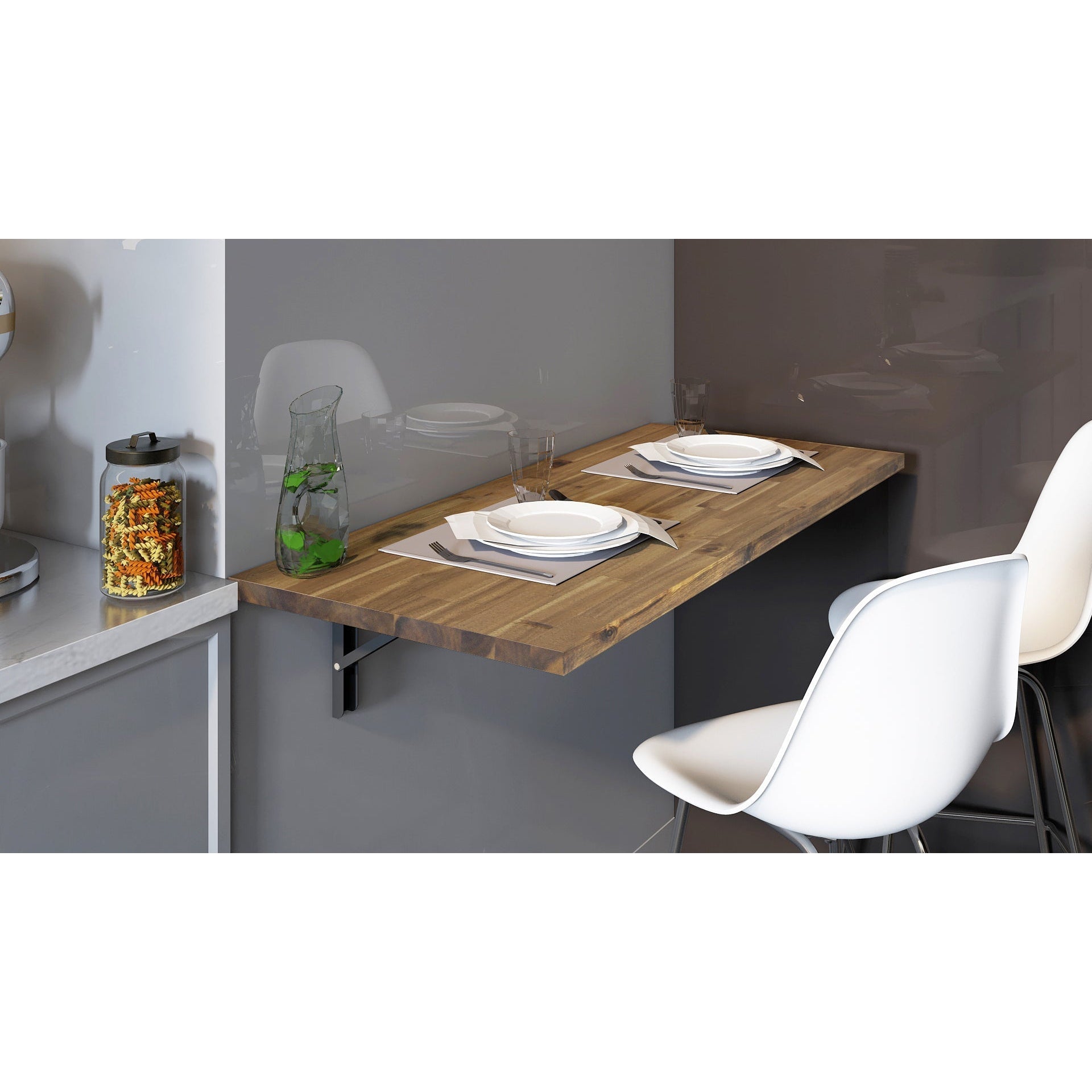 Durasheds Folding Tables DuraMax Spence 48" Wall Mounted Folding Workbench / Table/ Desk 20” x 48”