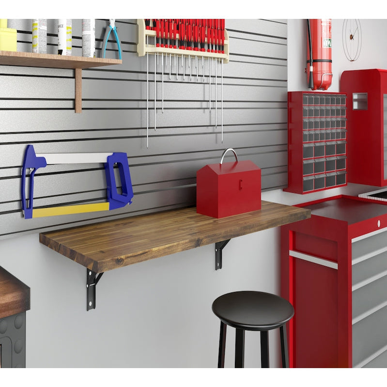 Durasheds Folding Tables DuraMax Spence 48" Wall Mounted Folding Workbench / Table/ Desk 20” x 48”