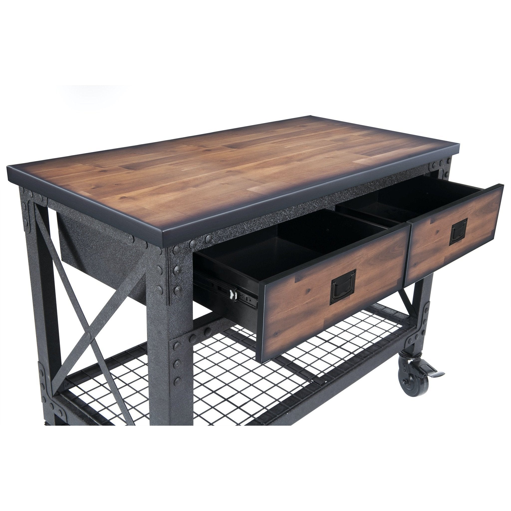 Durasheds furniture Duramax 2-Drawer Rolling Workbench 48 Inch x 24 Inch for Home, Garage and Workshop