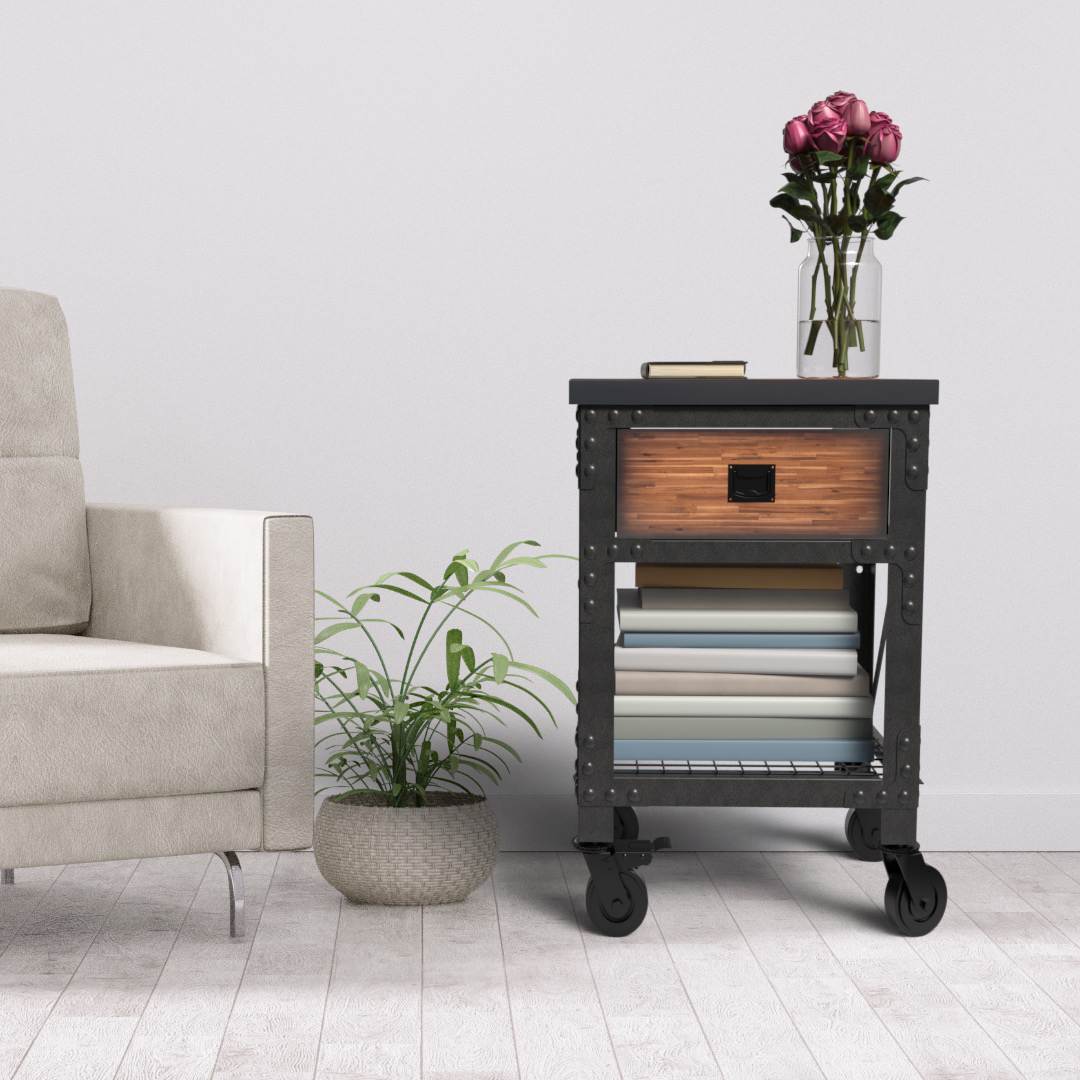 Durasheds furniture Duramax Single Drawer Rolling Workbench 27.6 Inch x 20 Inch for Home, Garage and Workshop