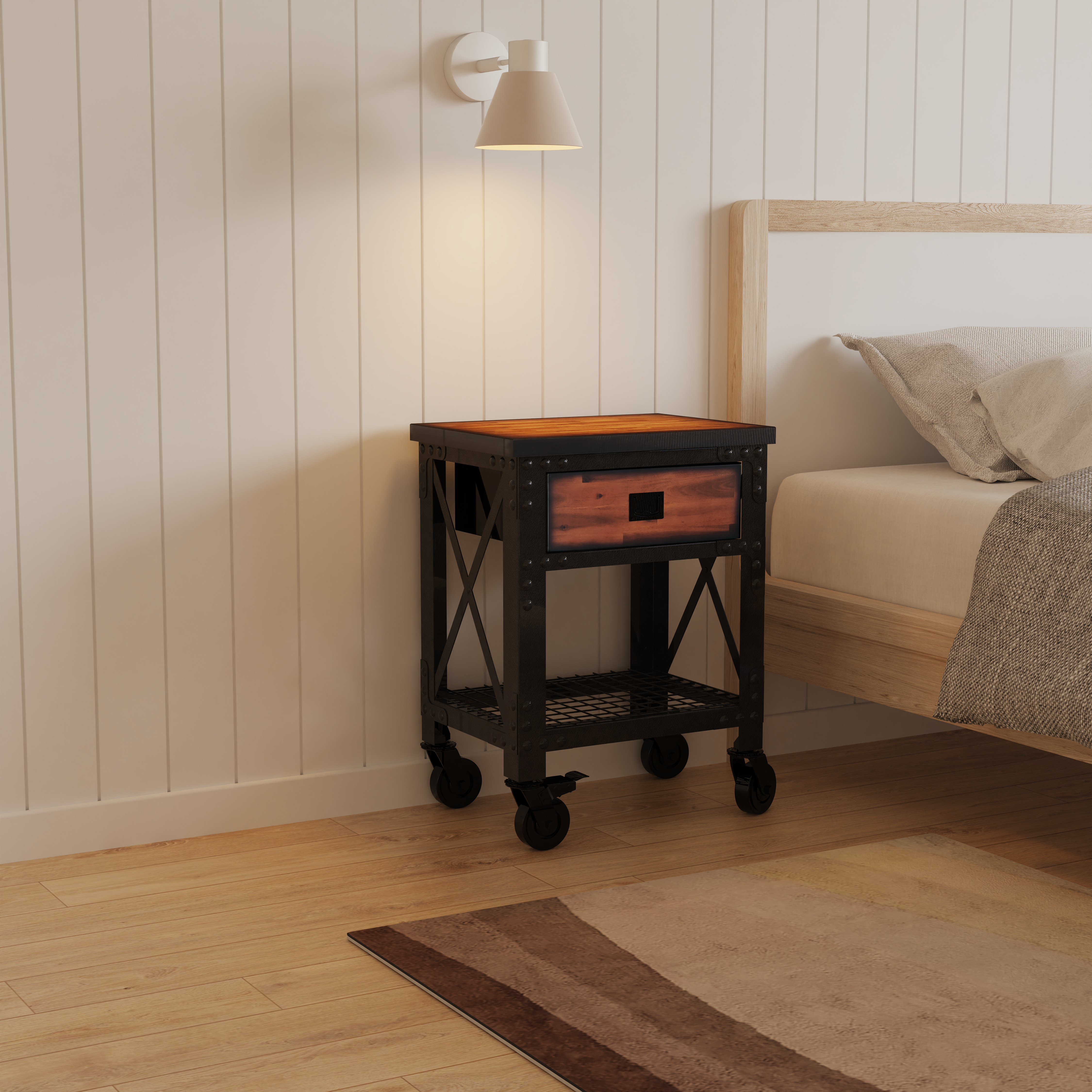 Durasheds furniture Duramax Single Drawer Rolling Workbench 27.6 Inch x 20 Inch for Home, Garage and Workshop