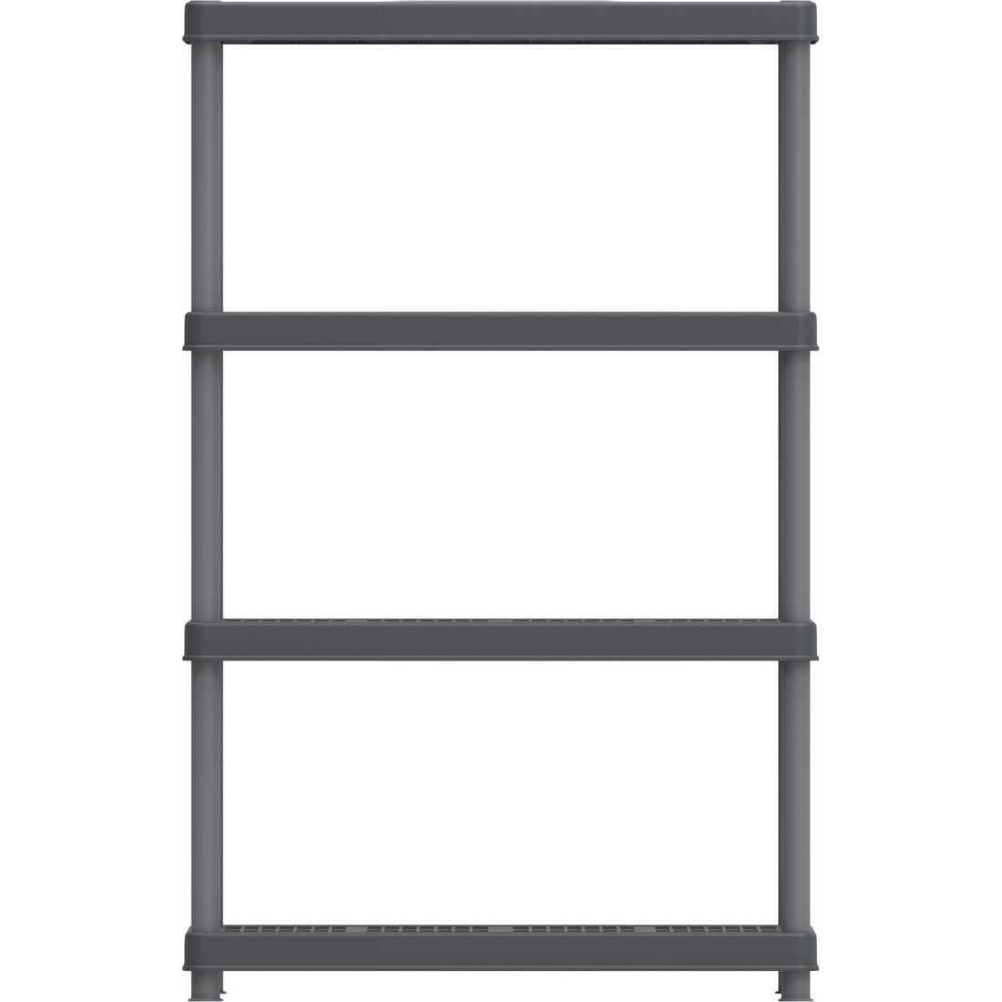 Durasheds Shelving Racks Duramax Plastic Heavy Duty Multipurpose Freestanding 4 Tier Shelving Rack
