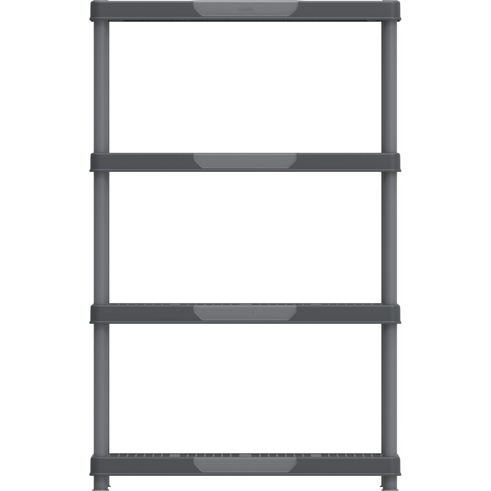 Durasheds Shelving Racks Duramax Plastic Heavy Duty Multipurpose Freestanding 4 Tier Shelving Rack