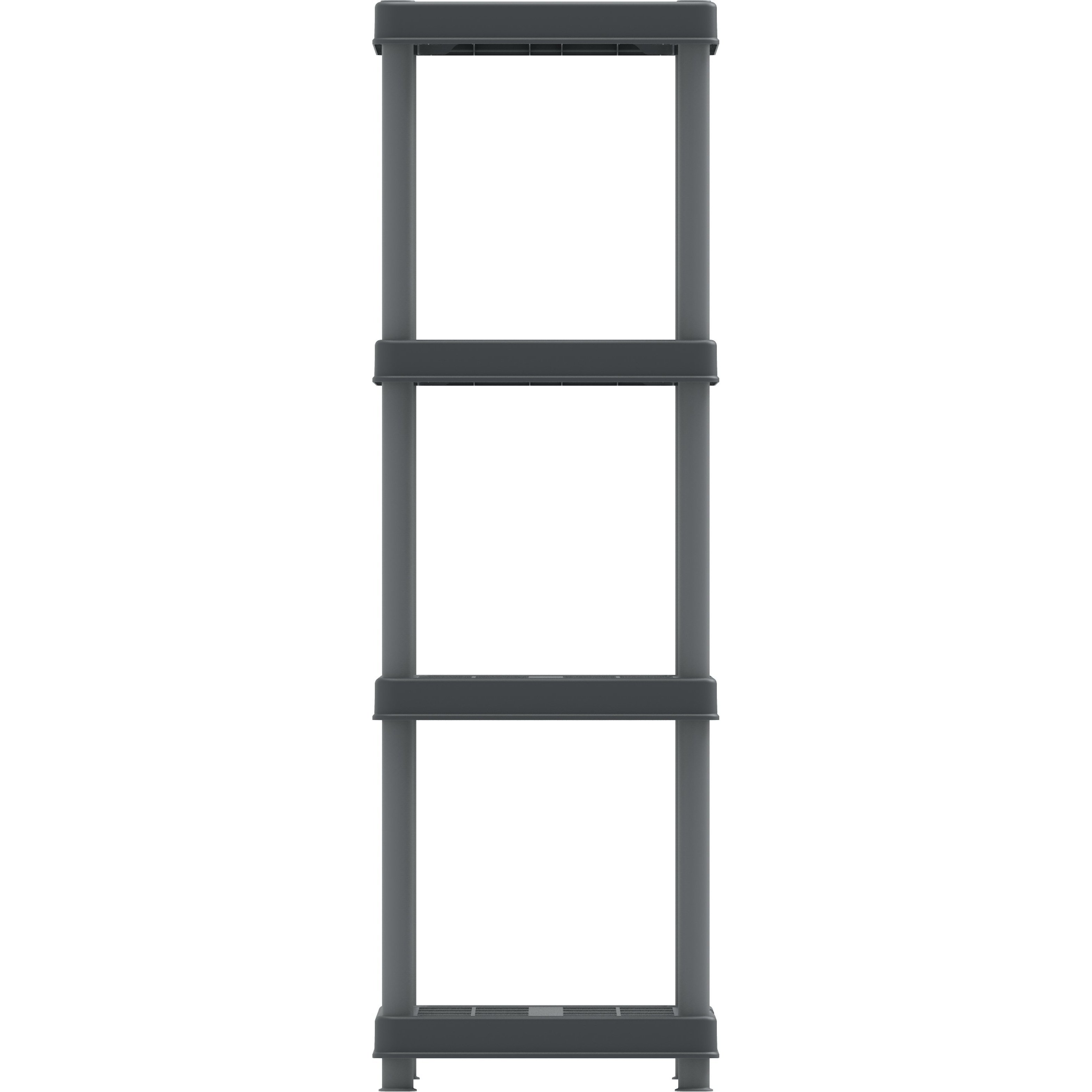 Durasheds Shelving Racks Duramax Plastic Heavy Duty Multipurpose Freestanding 4 Tier Shelving Rack