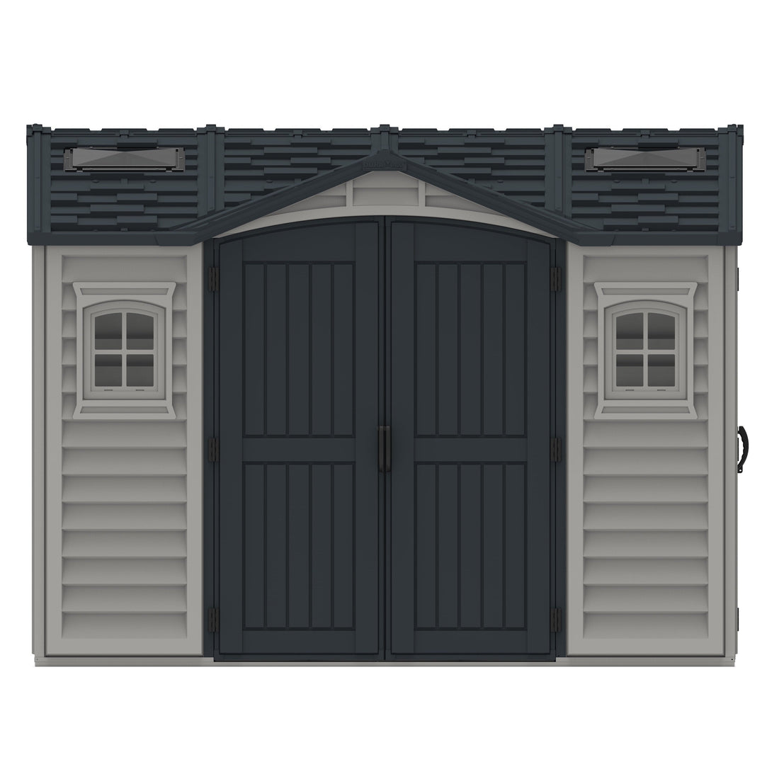 Durasheds Vinyl Sheds Duramax Apex Pro 10.5'X8' Vinyl Shed with Foundation, 2 Windows and Side Door
