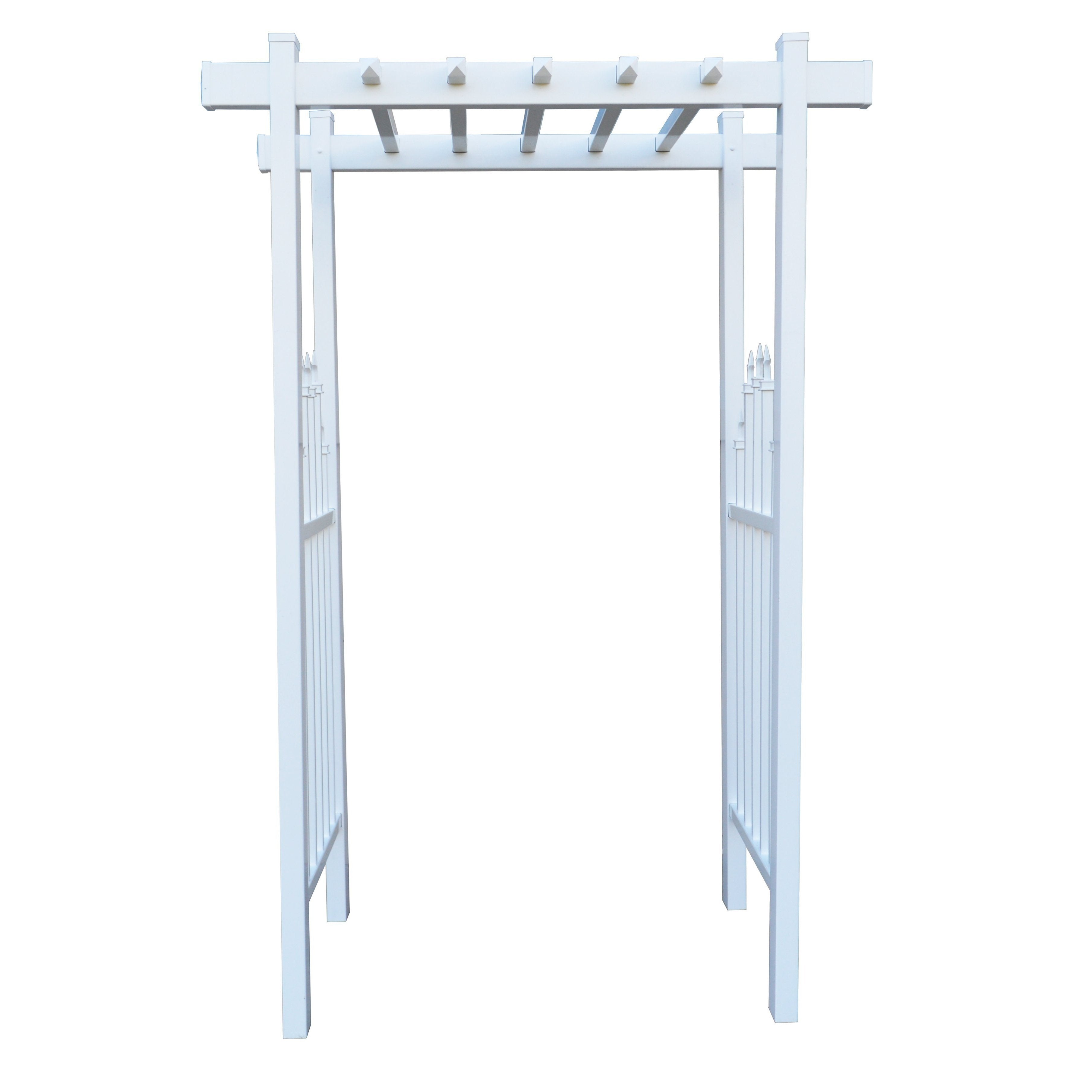 EZ Fence Arbors Irvine Accent Picket Vinyl Arbor