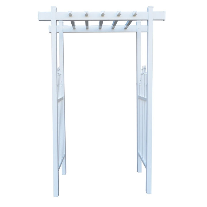 EZ Fence Arbors Irvine Accent Picket Vinyl Arbor