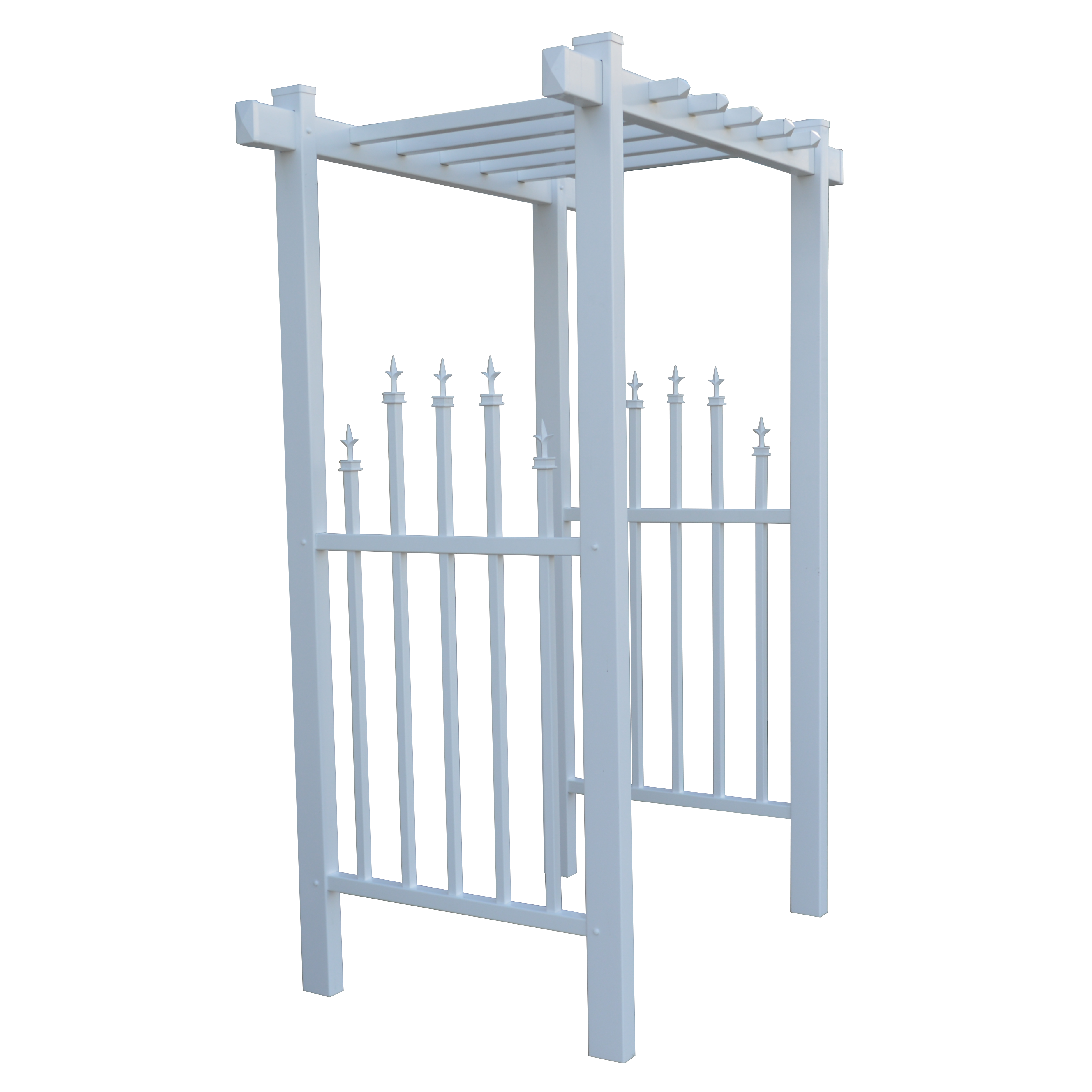 EZ Fence Arbors Irvine Accent Picket Vinyl Arbor
