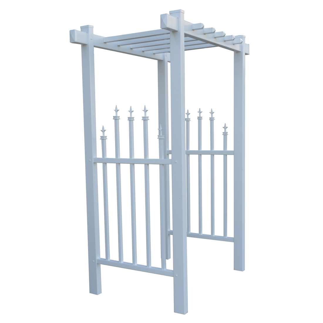 EZ Fence Arbors Irvine Accent Picket Vinyl Arbor