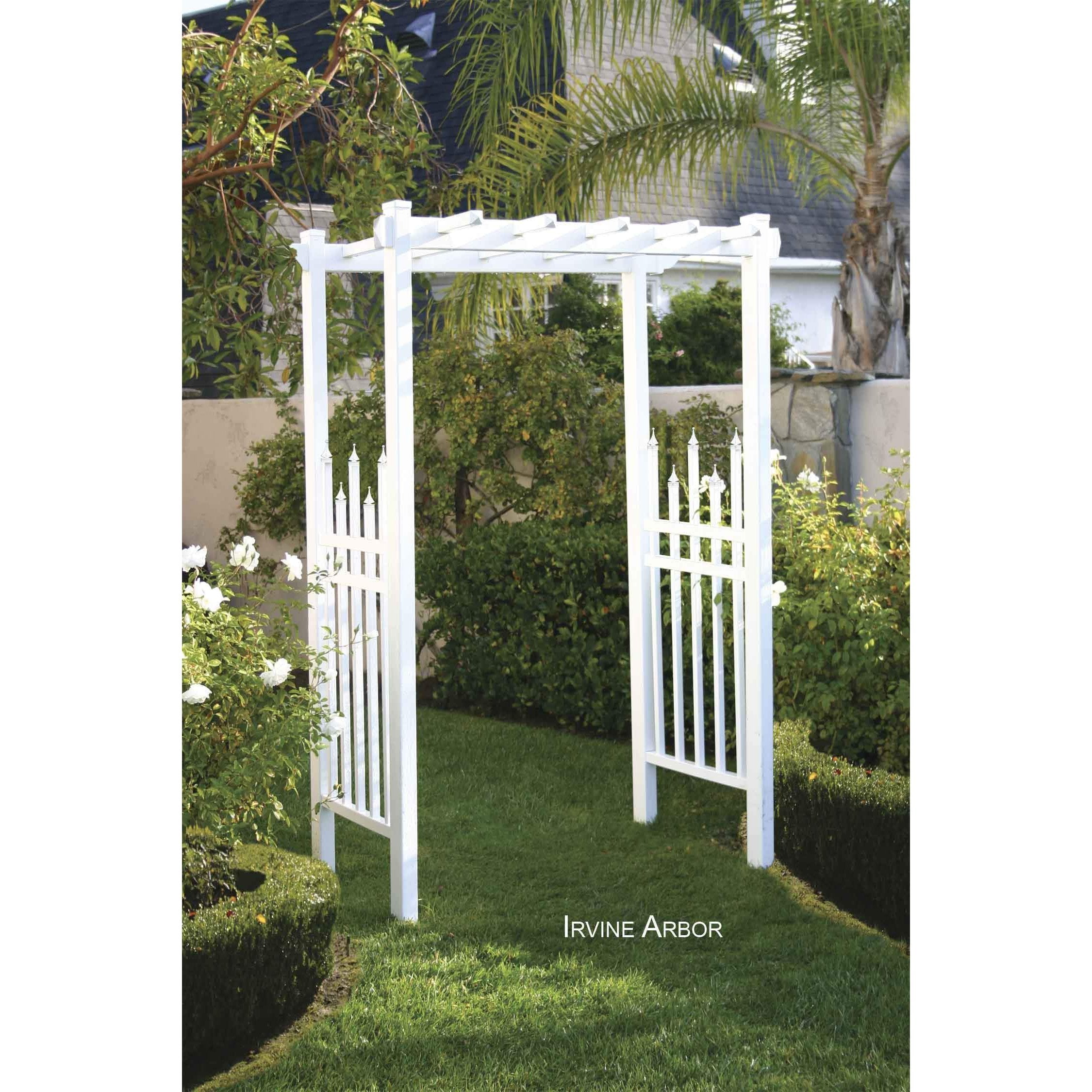EZ Fence Arbors Irvine Accent Picket Vinyl Arbor