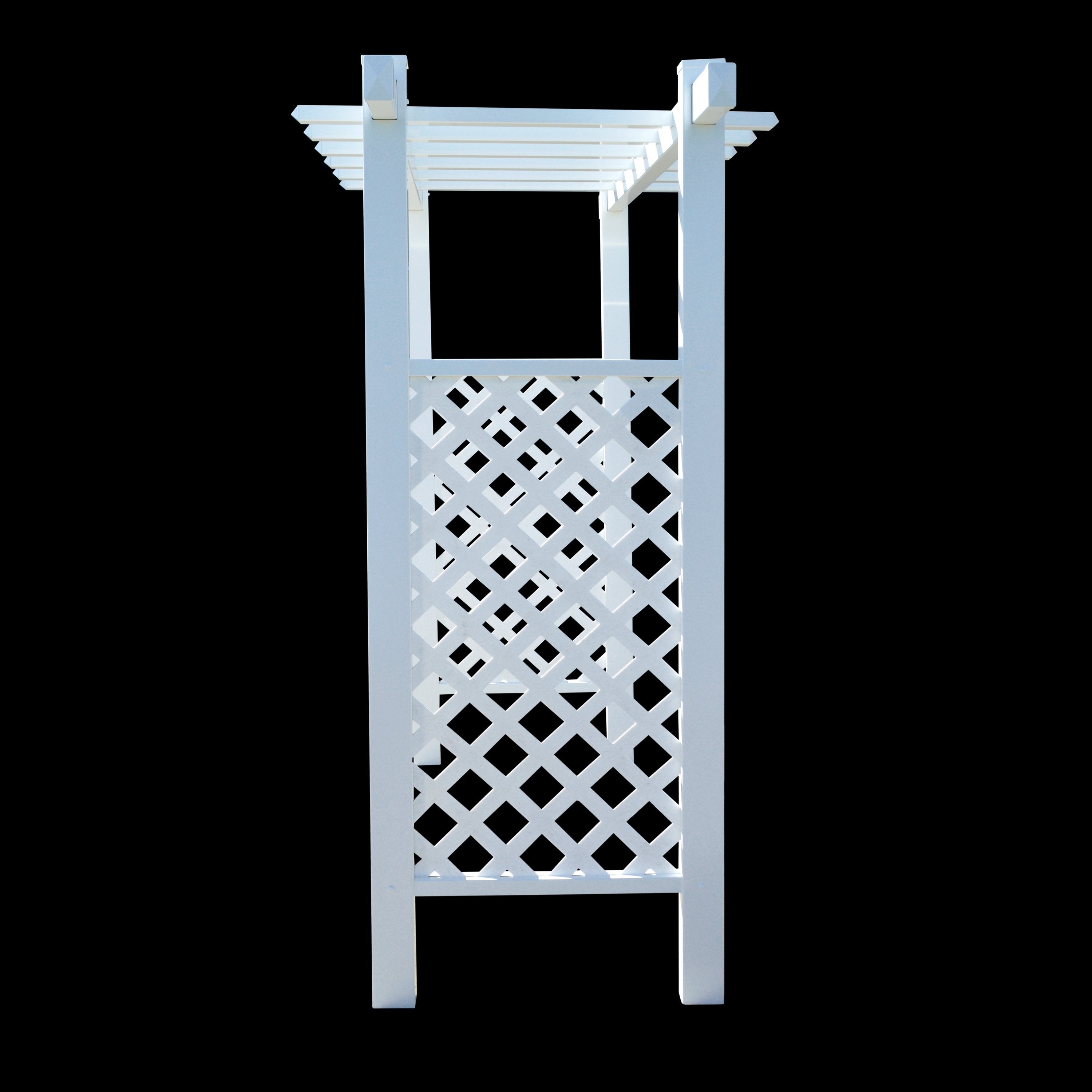 EZ Fence Arbors Laguna Lattice Vinyl Arbor 55 In W x 42" D