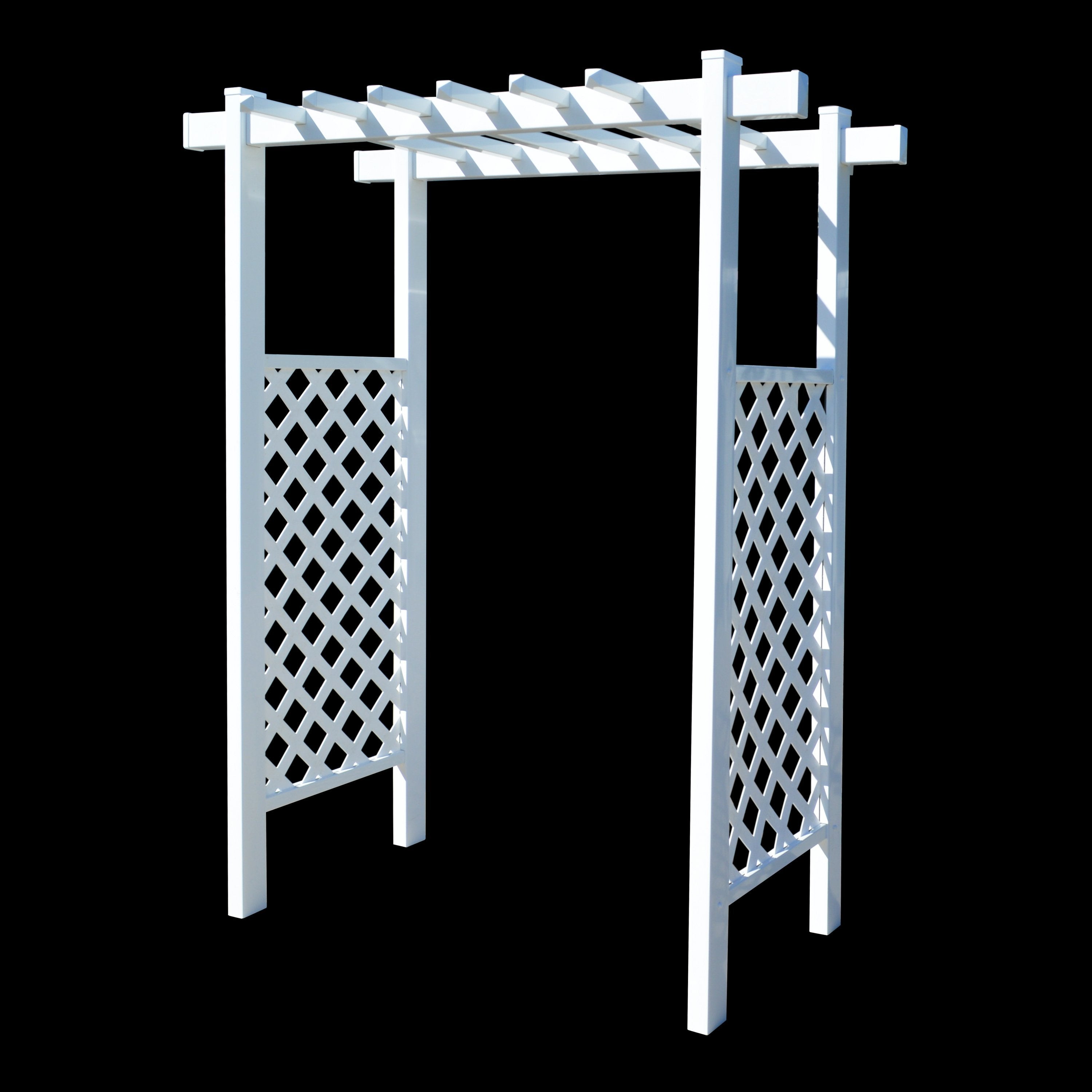 EZ Fence Arbors Laguna Lattice Vinyl Arbor 55 In W x 42" D