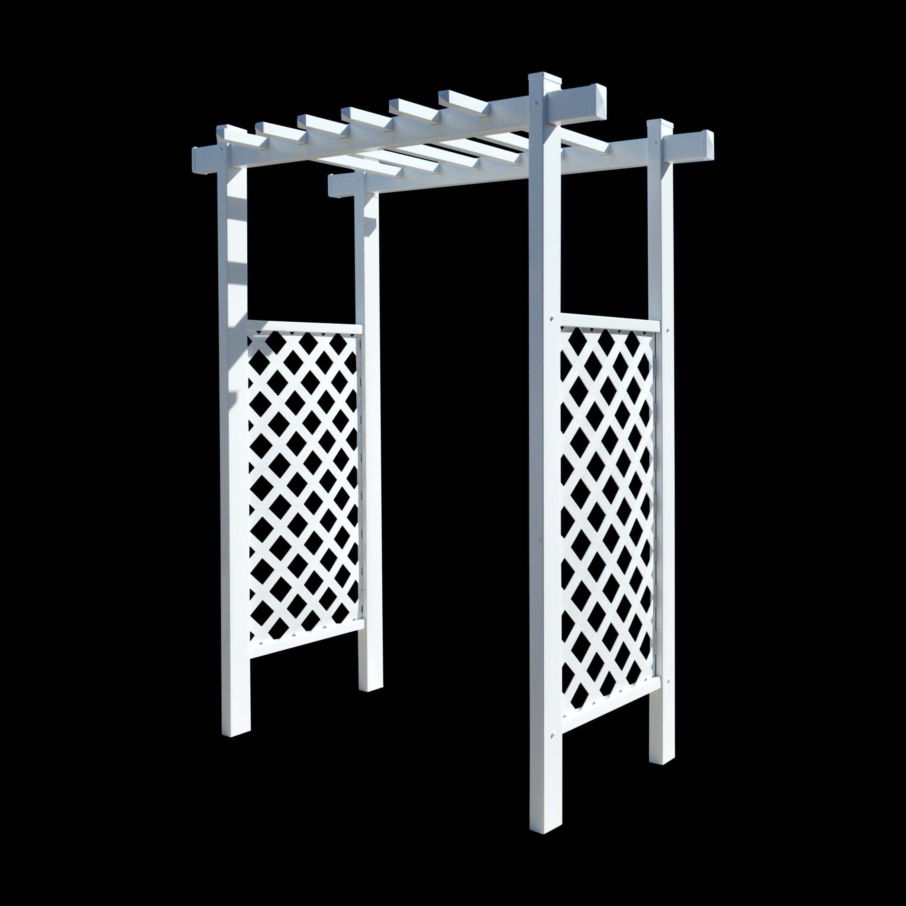 EZ Fence Arbors Laguna Lattice Vinyl Arbor 55 In W x 42" D