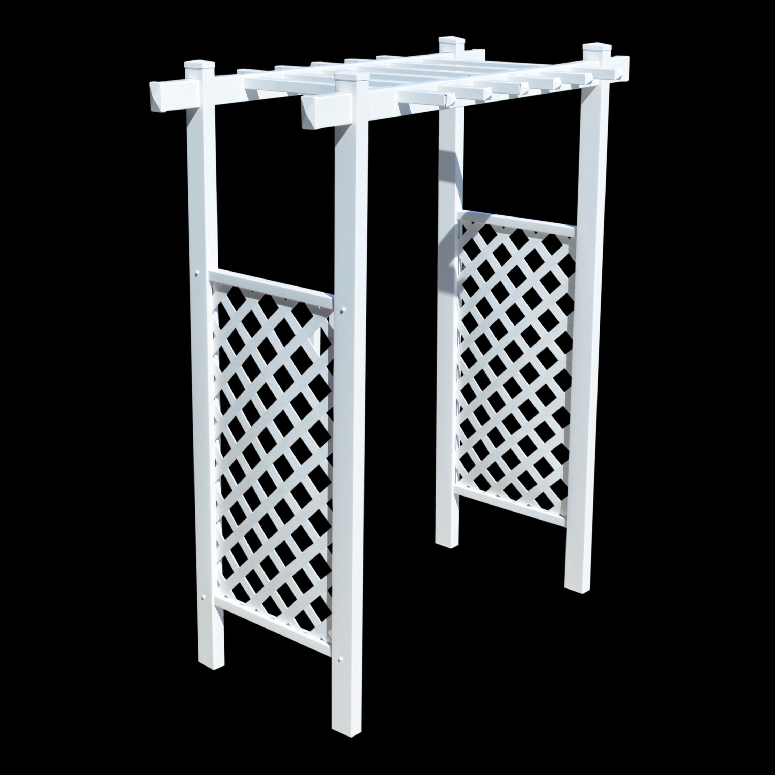 EZ Fence Arbors Laguna Lattice Vinyl Arbor 55 In W x 42" D