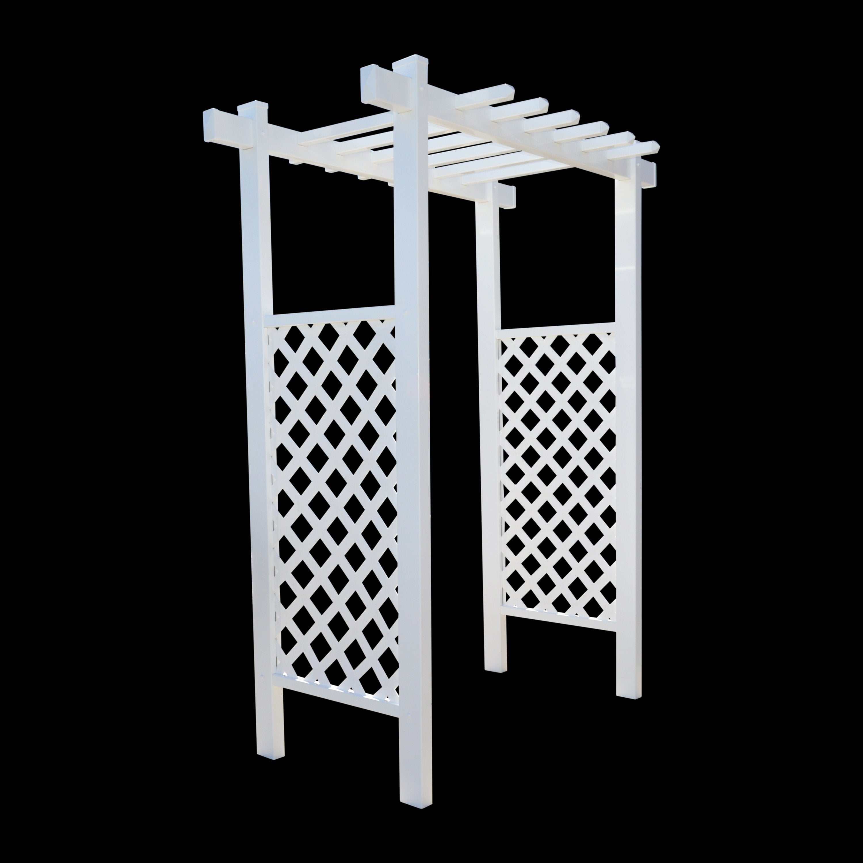 EZ Fence Arbors Laguna Lattice Vinyl Arbor 55 In W x 42" D