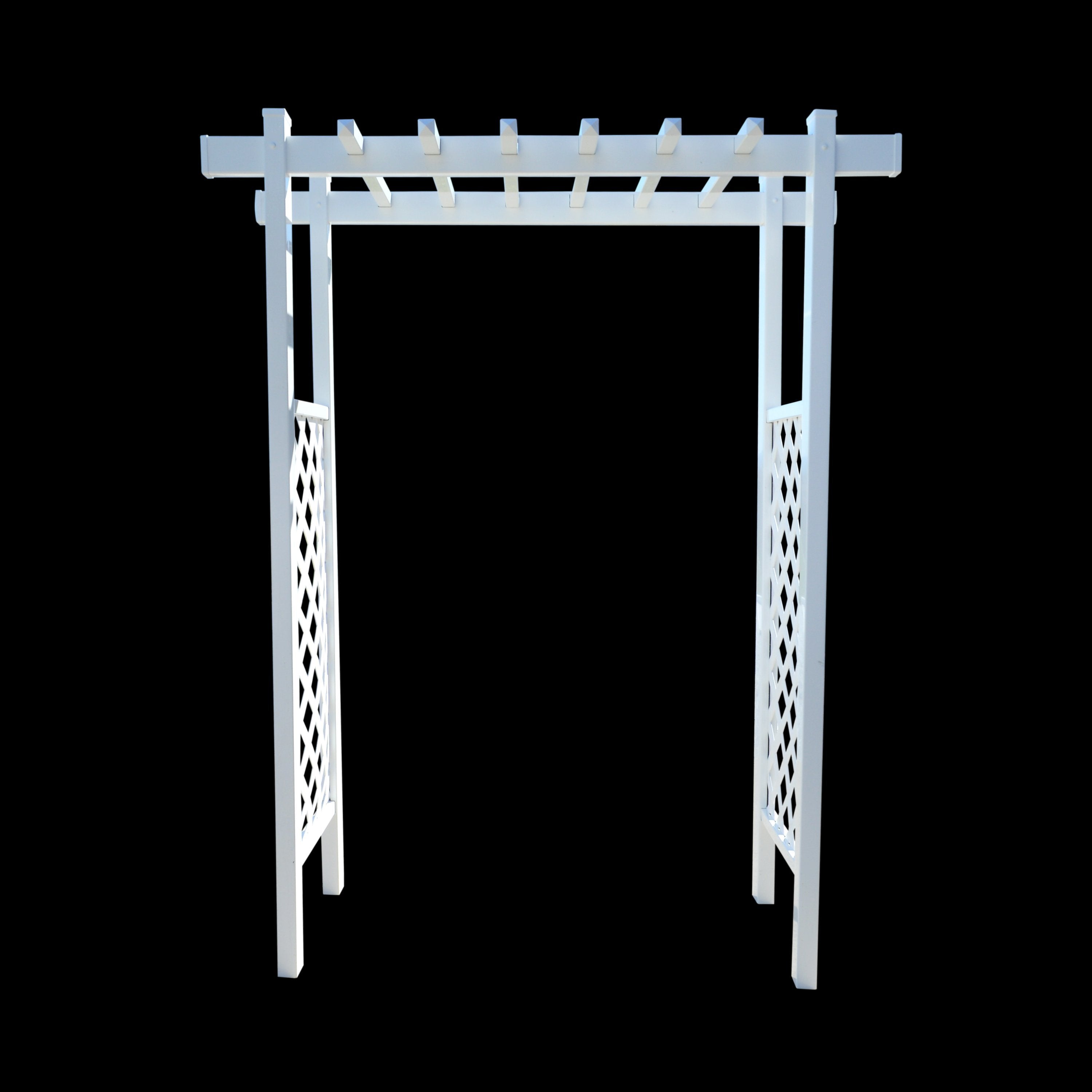 EZ Fence Arbors Laguna Lattice Vinyl Arbor 55 In W x 42" D