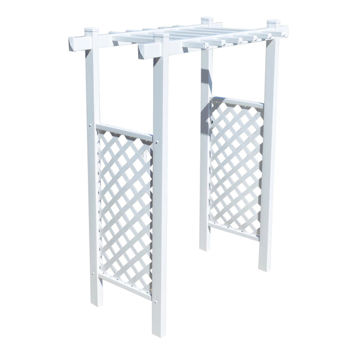 EZ Fence Arbors Laguna Lattice Vinyl Arbor 55 In W x 42" D