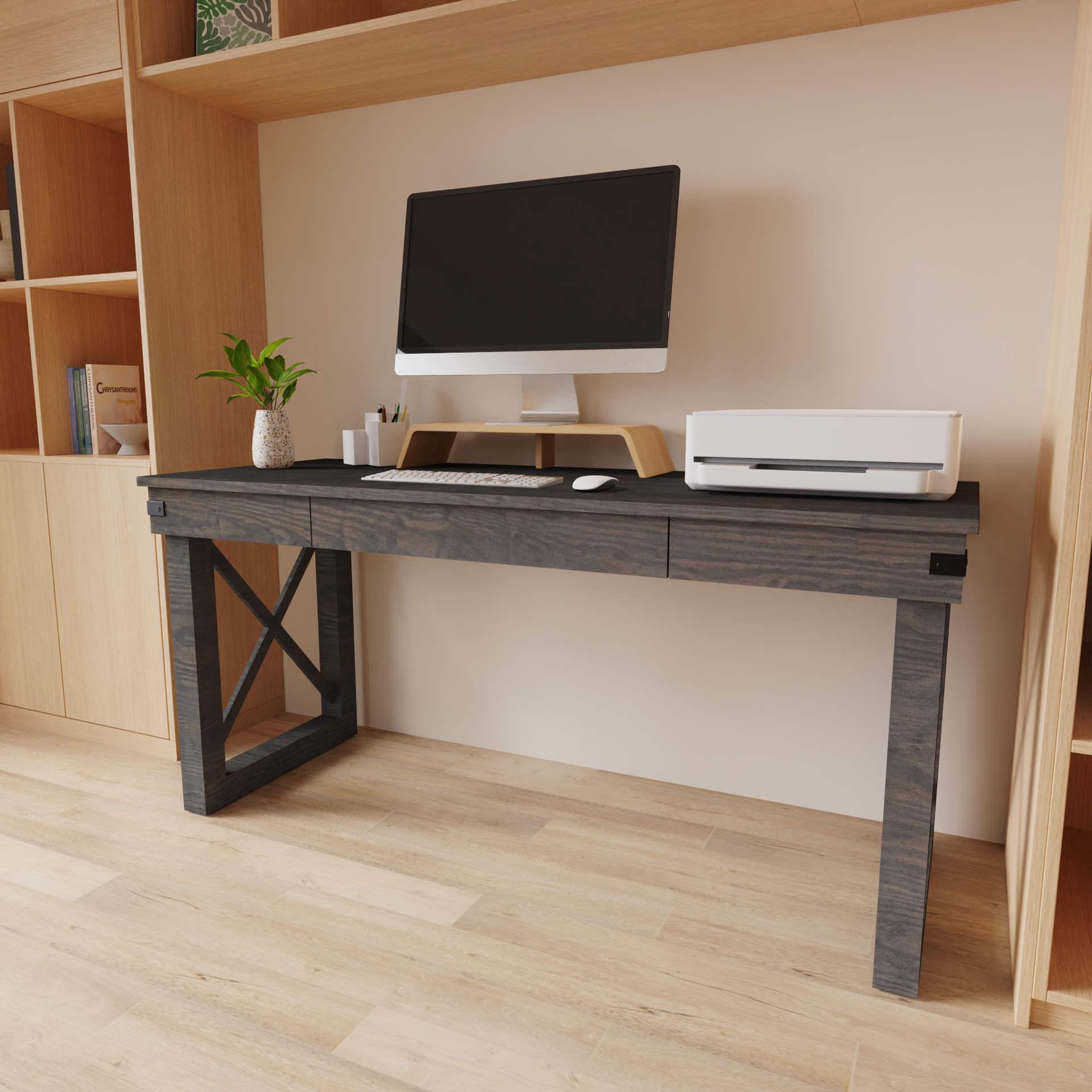 Duramax Felix 62" Wood Desk with Drawer